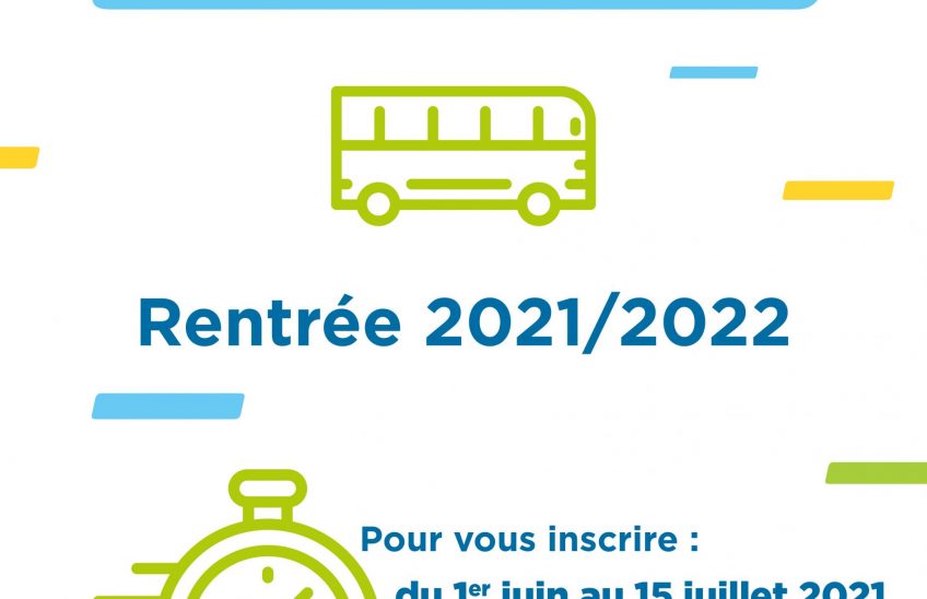 Début des inscriptions pour les transports scolaires pour la rentrée 202122 Institution Début des inscriptions pour les transports scolaires pour la rentrée 202122 Institution